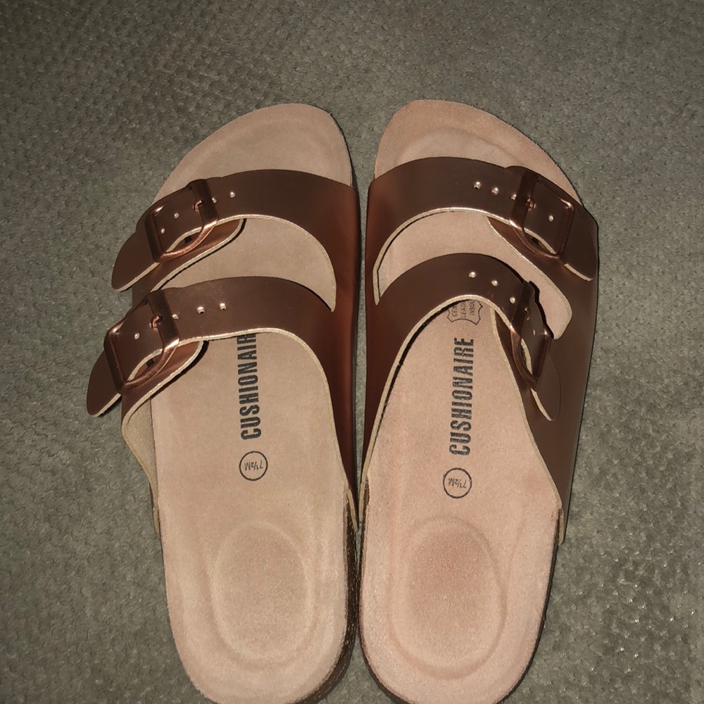 Rose gold sandals